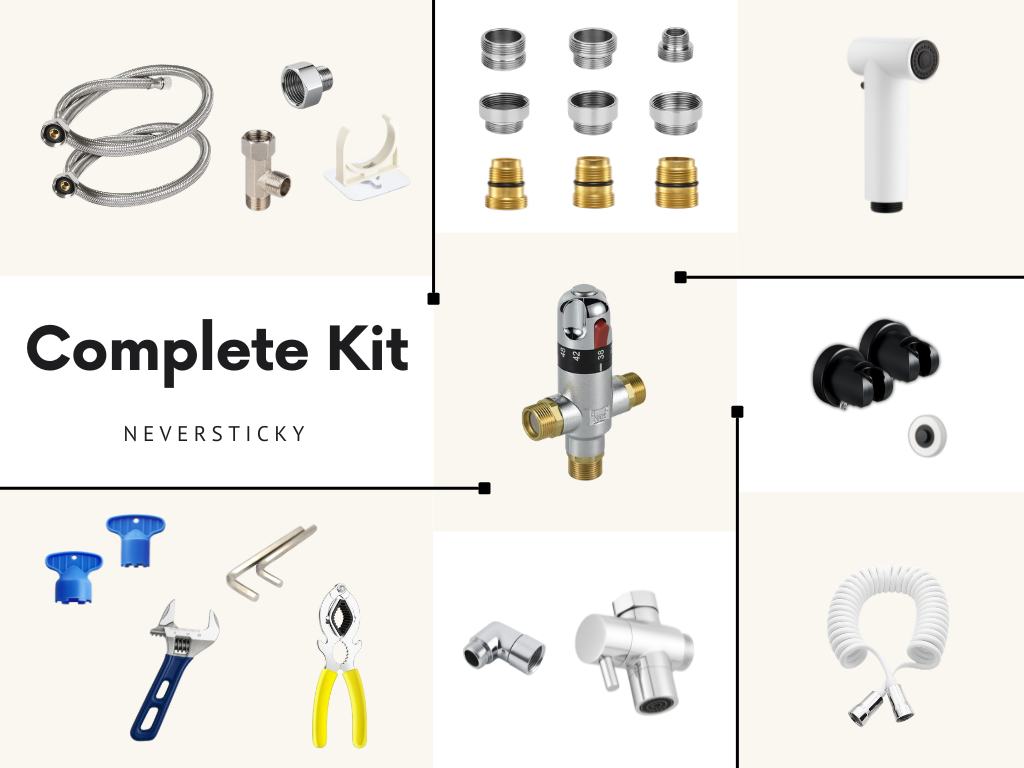 Complete Kit: Bidet system with SafeTemp™ - BS