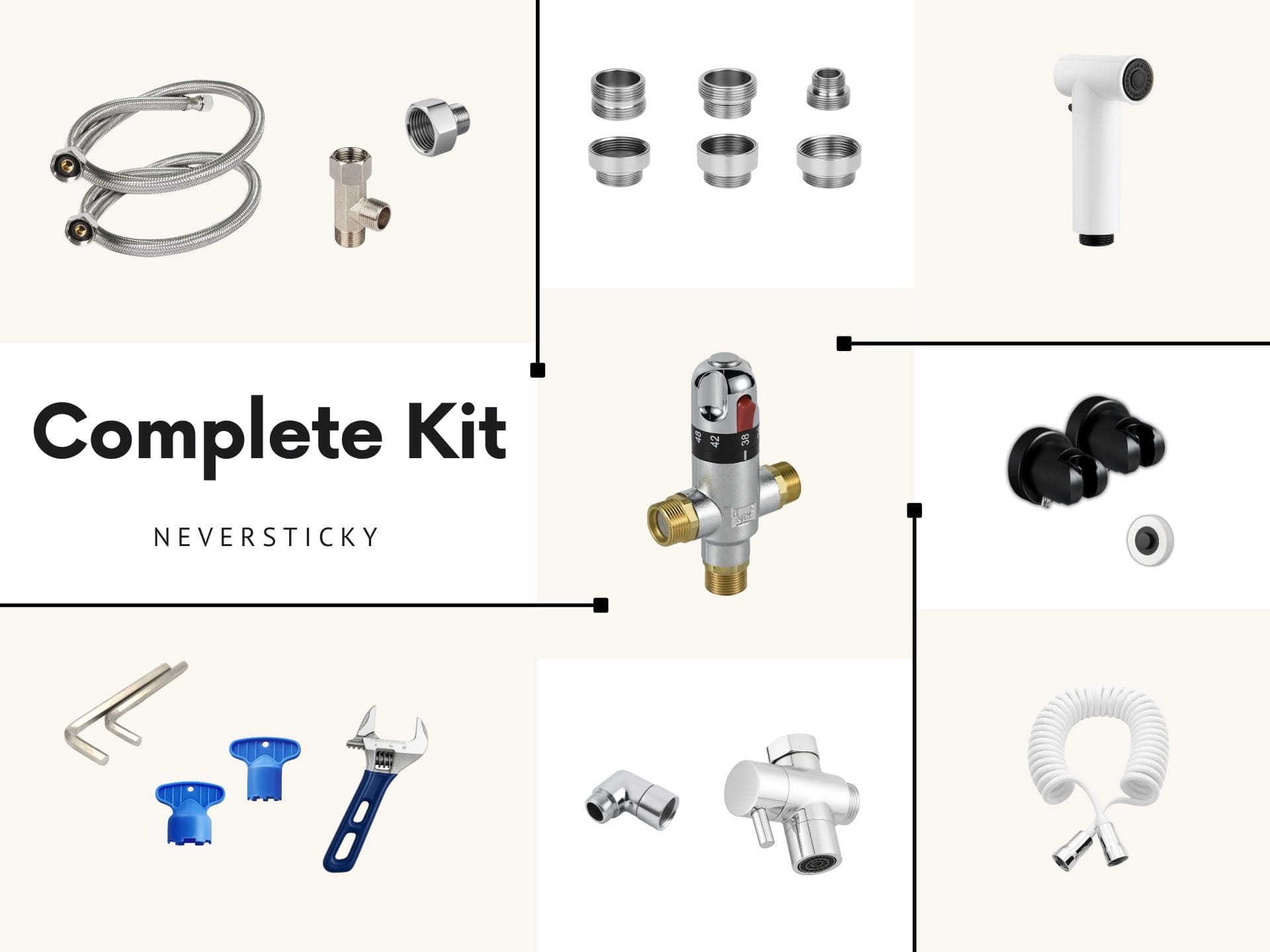 Complete Kit: Bidet System with SafeTemp™