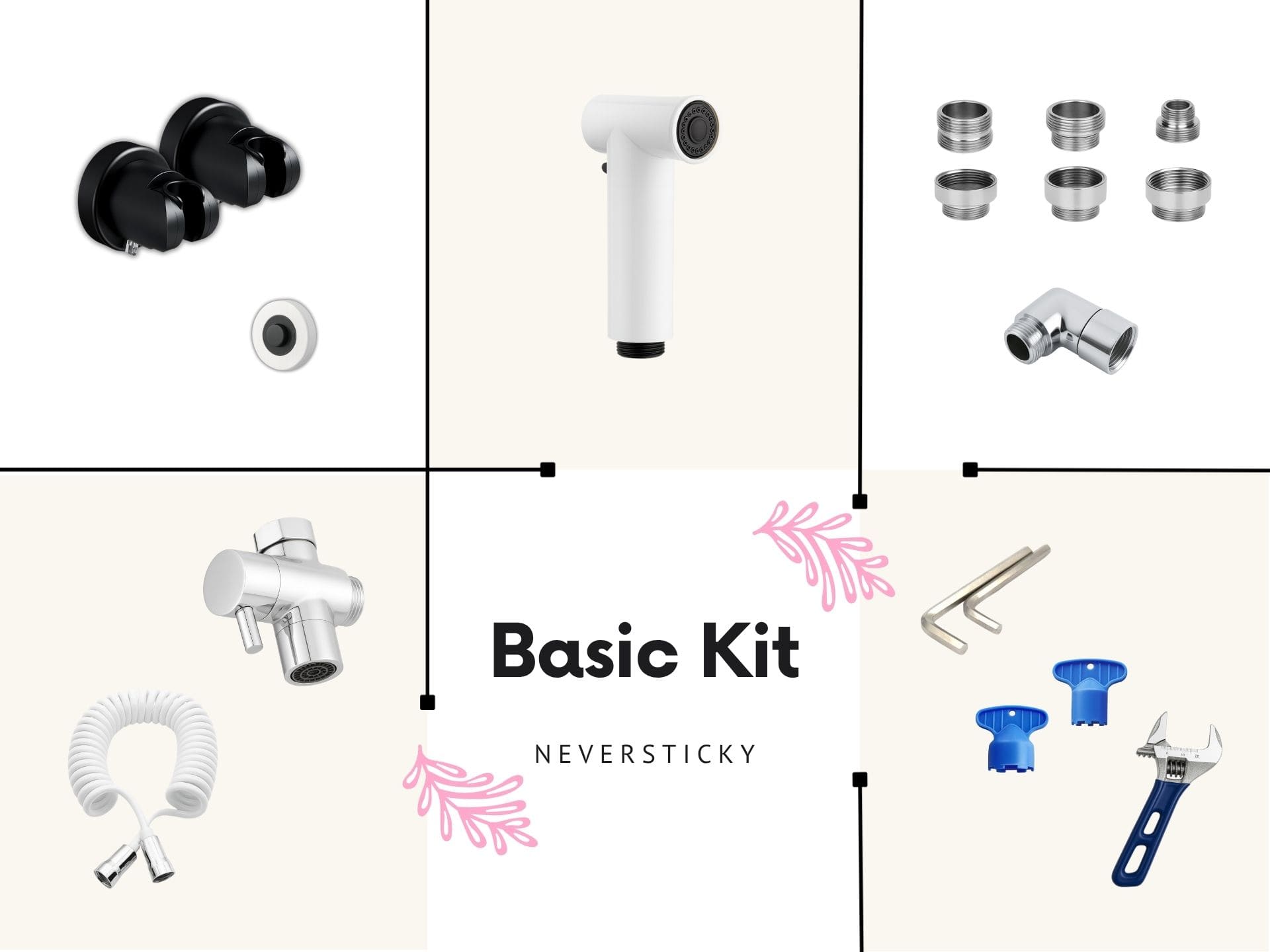Basic Kit: Faucet Bidet Sprayer